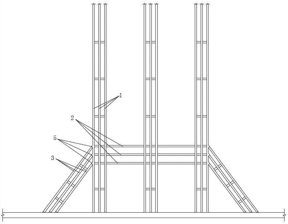 直撑衍生的基坑支撑结构的制作方法