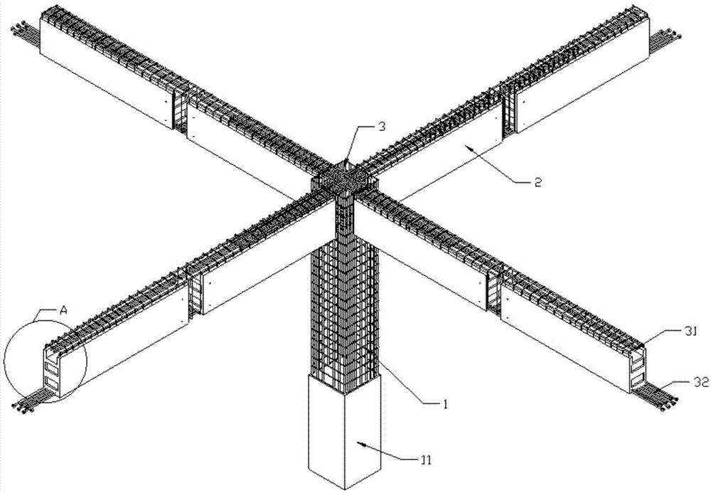 一种叠合梁和现浇柱连接结构的施工方法与流程