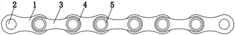 提高链条强度并降低连接件之间阻力的链条的制作方法