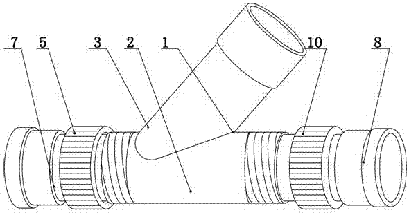 一种PVC管斜连接接头的制作方法