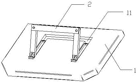 一种支架内藏全自动航空桌板结构的制作方法
