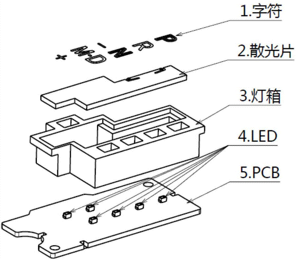 一种实现汽车内饰件灯光均匀性的结构的制作方法