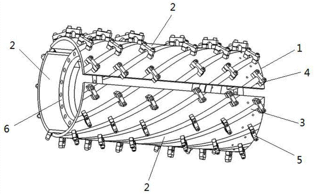 螺旋波天线的法拉第屏蔽的制作工装及其制作工艺的制作方法
