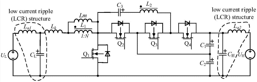一种低电流纹波耦合电感双向直流变换器的制作方法