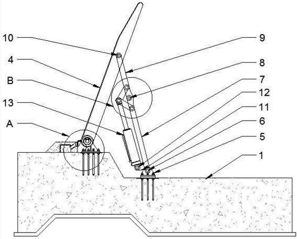 一种液压升降联动锁定型液压坝的制作方法