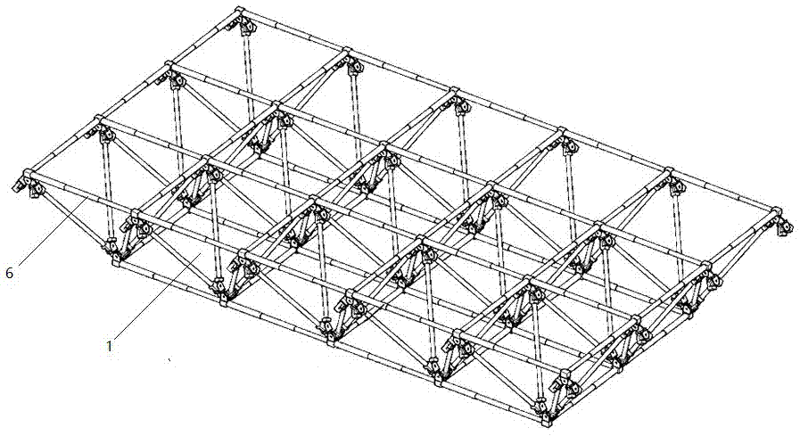 一种可实现双向联动折叠的平面开合屋盖结构的制作方法