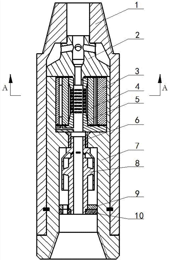 一种钻井提速用液力扭转脉冲冲击器的制作方法