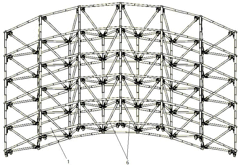 一种可实现双向联动折叠的柱状开合屋盖结构的制作方法