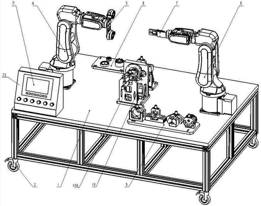 一种双机器人协同装配轴承的操作装置的制作方法