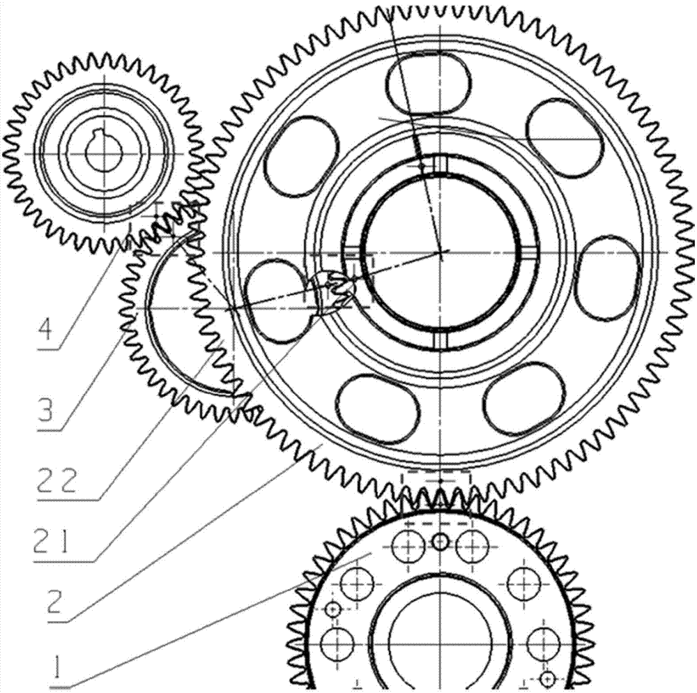 发动机齿轮系的正时标记结构的制作方法