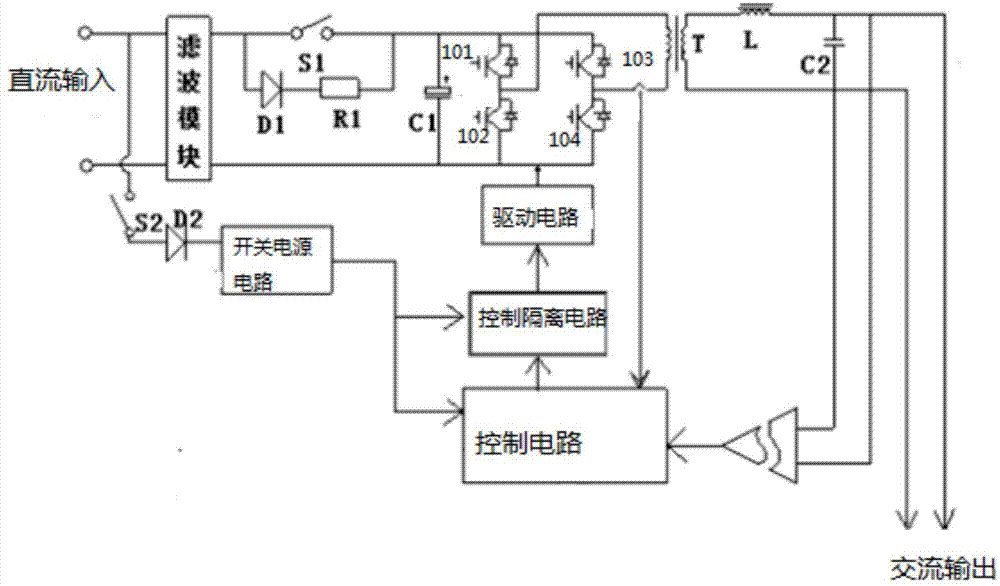 高压直流逆变电源电路的制作方法