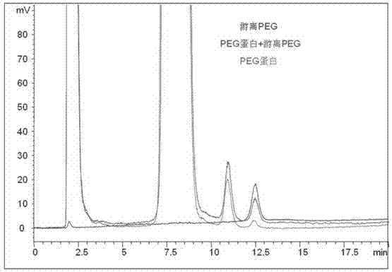 一种分离PEG修饰蛋白样品中游离PEG的高效液相色谱方法与流程