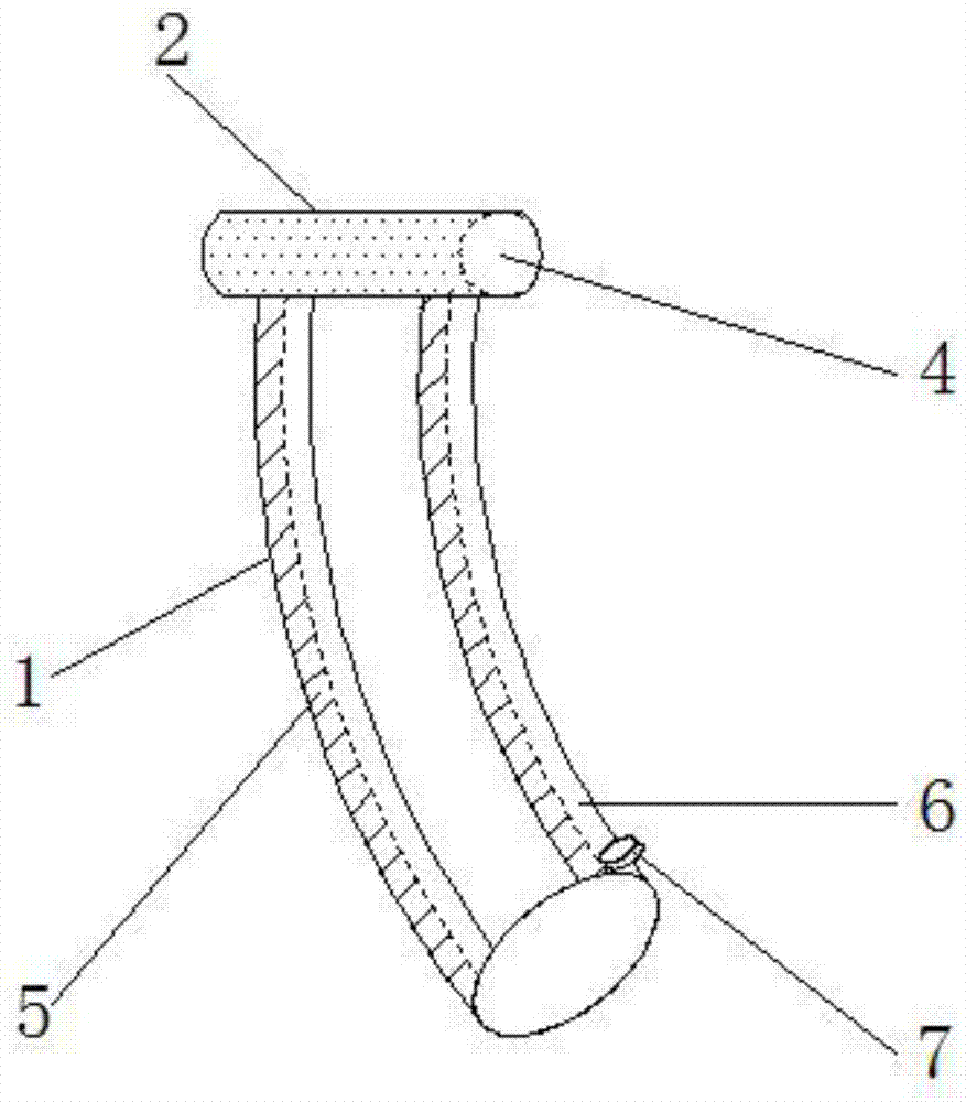 一种便于气管插管固定的口咽通气道的制作方法