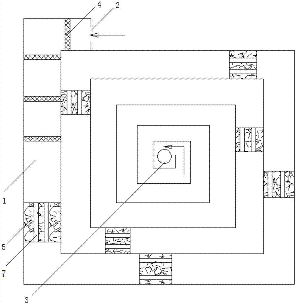 一种回字形污水净化系统的制作方法