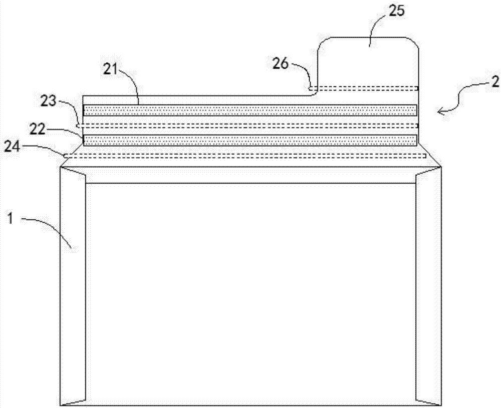 具有二次邮递功能的快递信封的制作方法