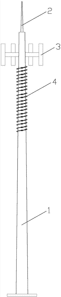 一种具有抗风功能的单管通讯塔的制作方法