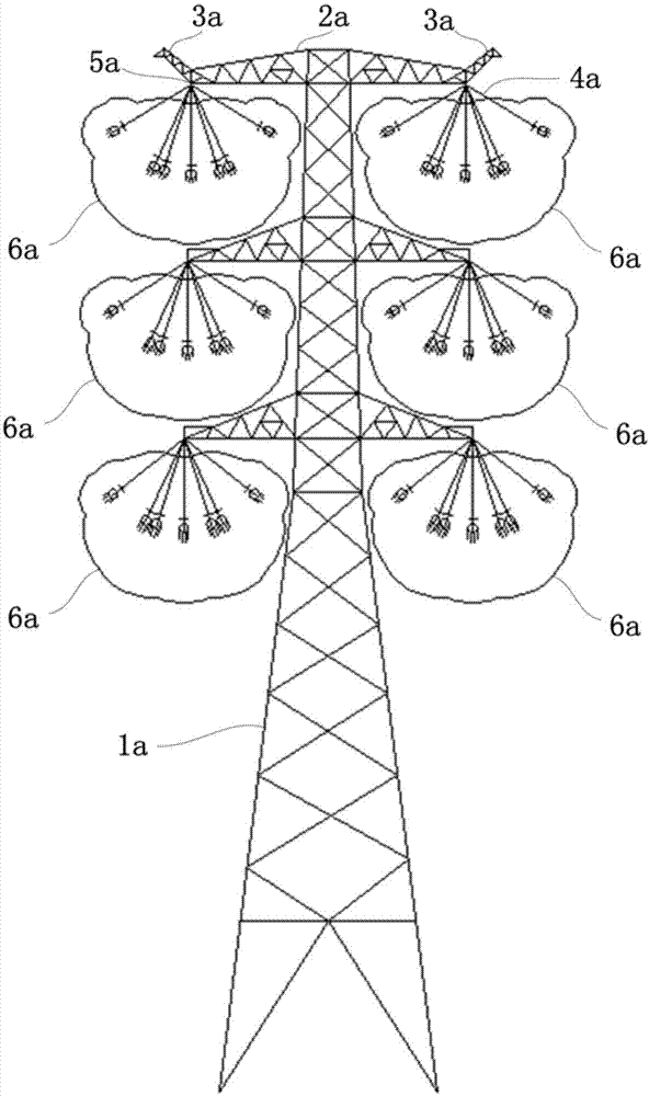 一种交流双回输电线路直线塔的制作方法