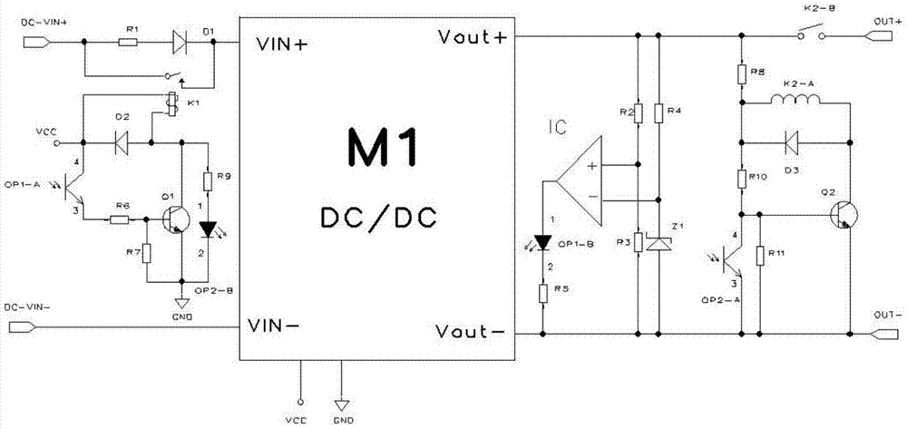 一种高压DC电源防冲击防反接电路的制作方法