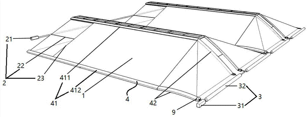 一种温室屋顶外保温系统的制作方法