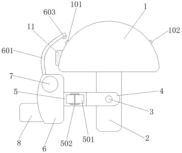 多功能地质勘探专用安全帽的制作方法