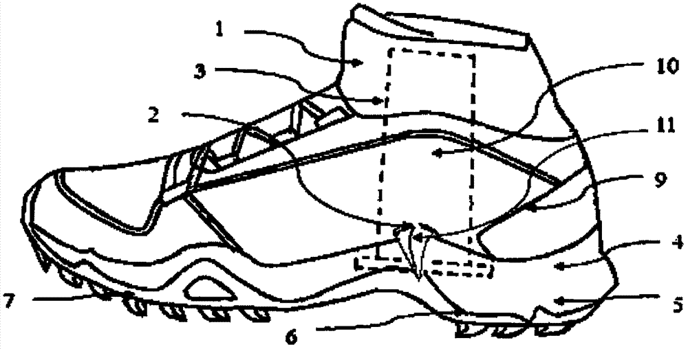 户外运动鞋的制作方法