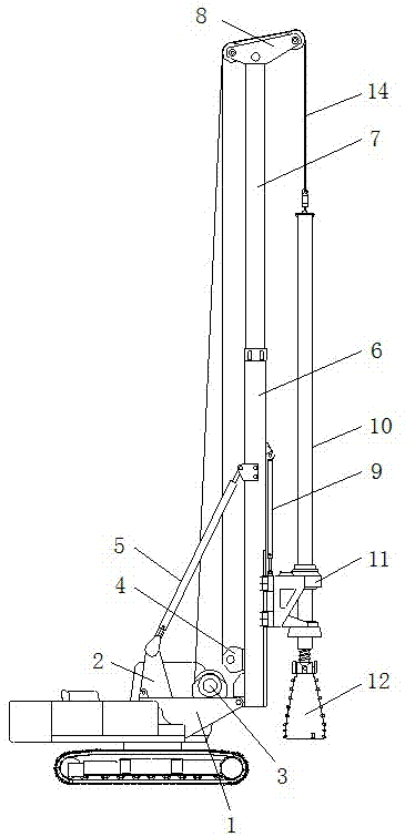 一种伸缩桅杆式旋挖钻机的制作方法