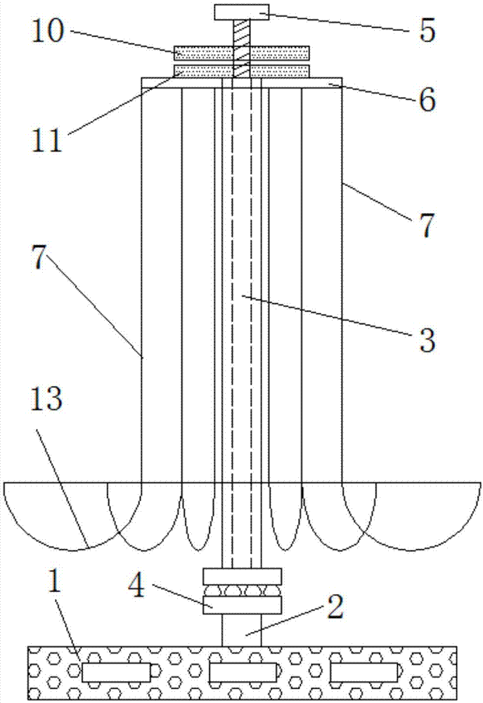 金属丝线圈放线架的制作方法