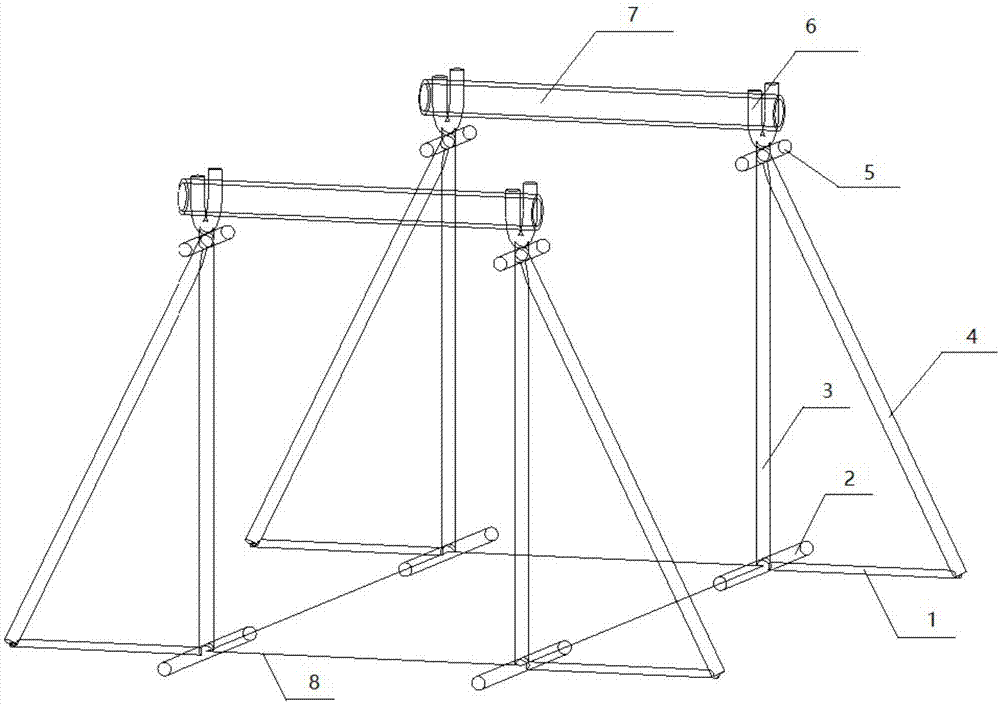 一种两桩承台钢筋笼快速绑扎装置的制作方法