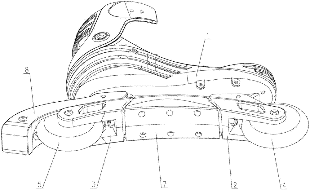 一种直排轮溜冰鞋的制作方法