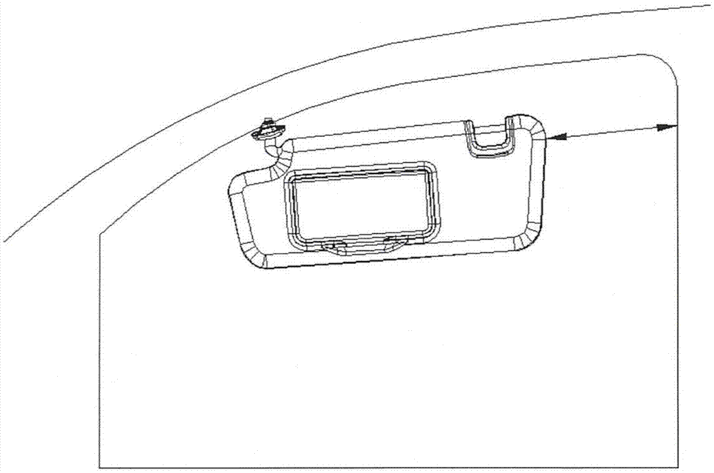 拉杆式汽车遮阳板的制作方法