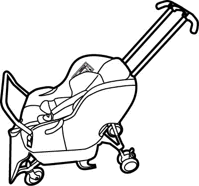 车用儿童安全座椅与手推车2合1的制作方法