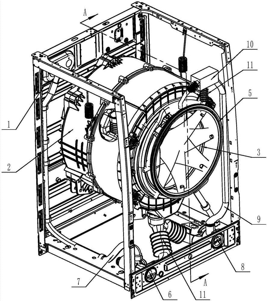 滚筒洗衣机及其喷淋系统的制作方法