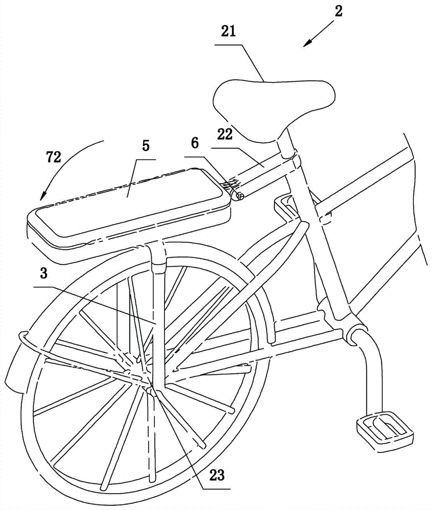 一种具有多功能后座的自行车的制作方法