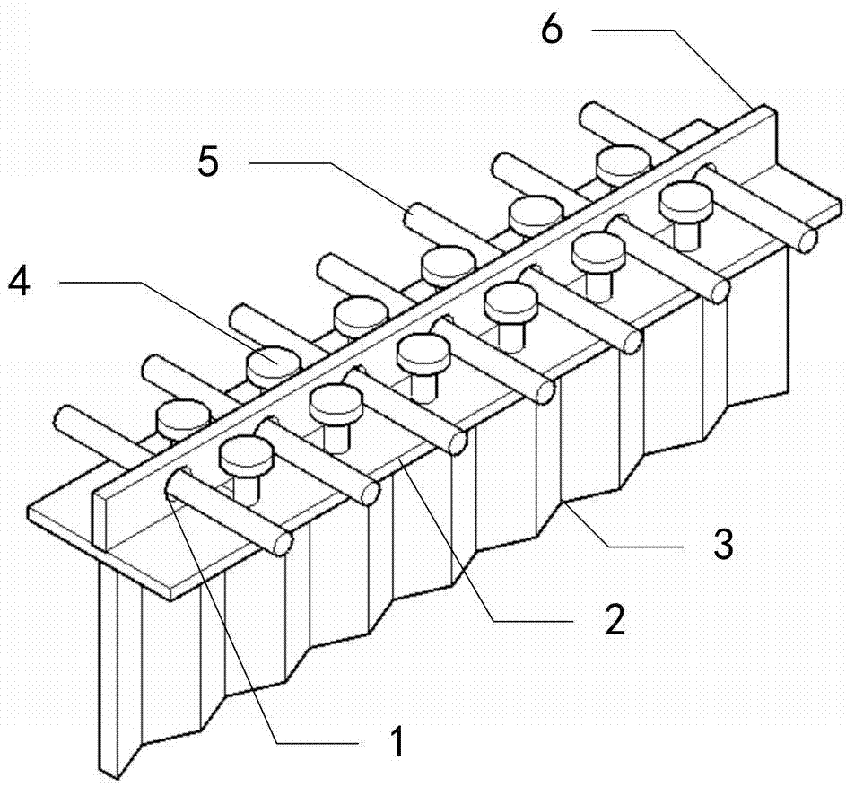 一种适用于波纹钢腹板组合结构桥的复合pbl剪力键的