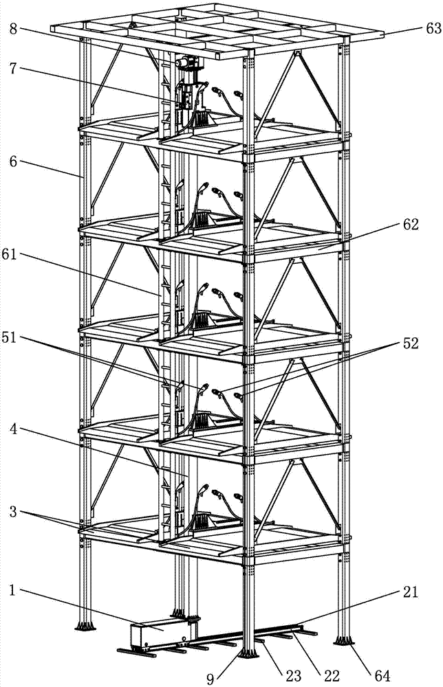 可充电的多层立体停车库的制作方法