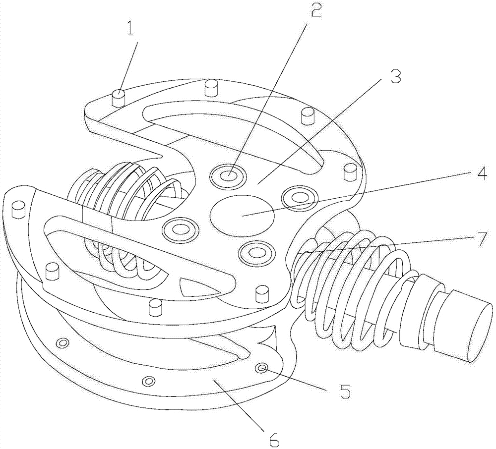 一种双螺旋的压缩弹簧的制作方法