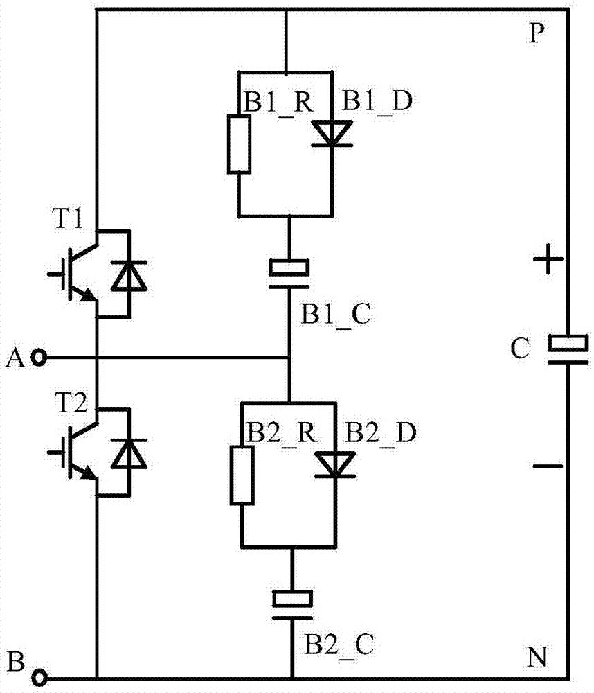 一种模块化多电平换流器半全桥子模块的缓冲电路的制作方法