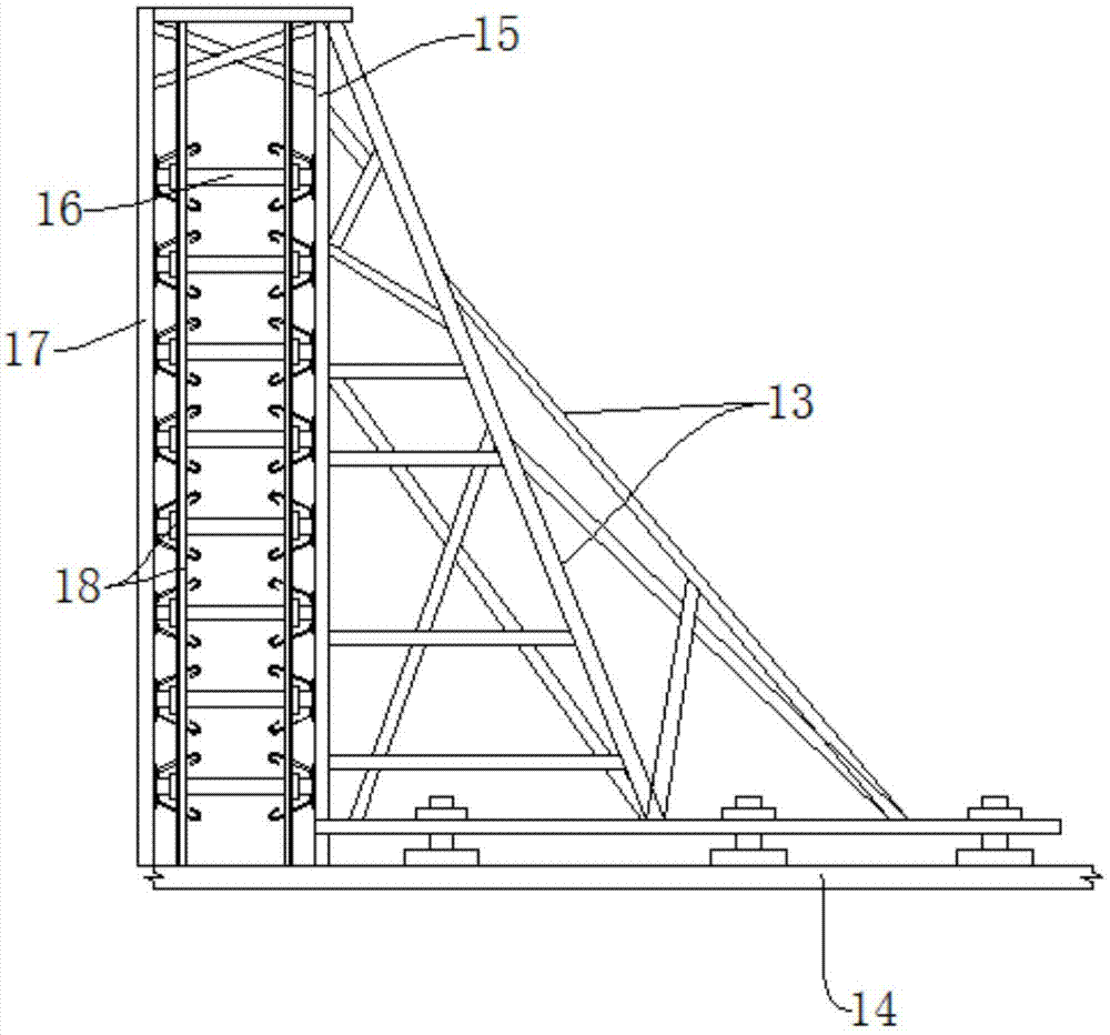 一种结构加载墙用加载定位模具及其施工方法与流程