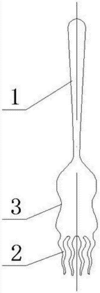 一种不容易滑落食物的叉子的制作方法