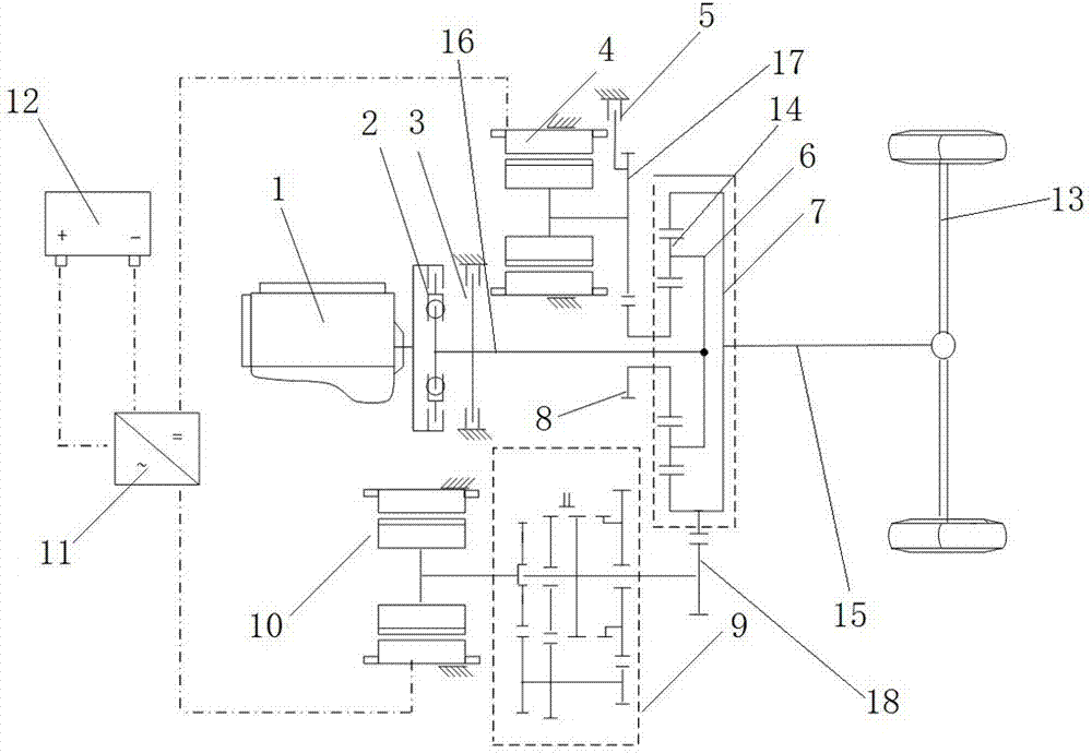 一种混联式混合动力系统及包括该混合动力系统的车辆的制作方法