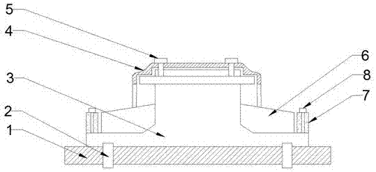 一种制砂机叶轮耐磨板插入式安装机构的制作方法