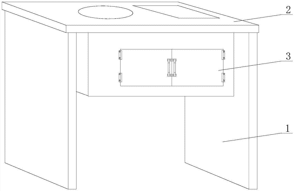 一种隐藏投影仪的教学讲台的制作方法