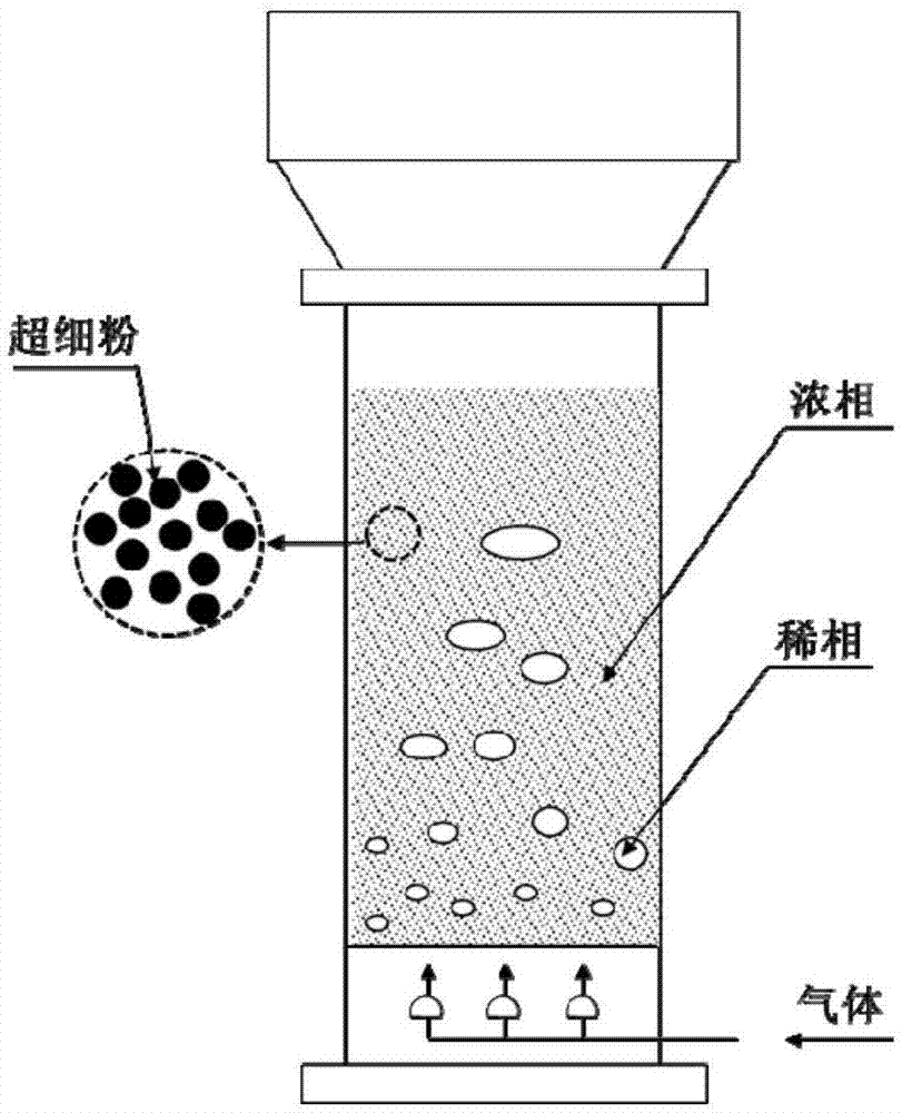 一种高充气率的气固流化床反应器、实现在流化床中高充气率的方法及其应用与流程