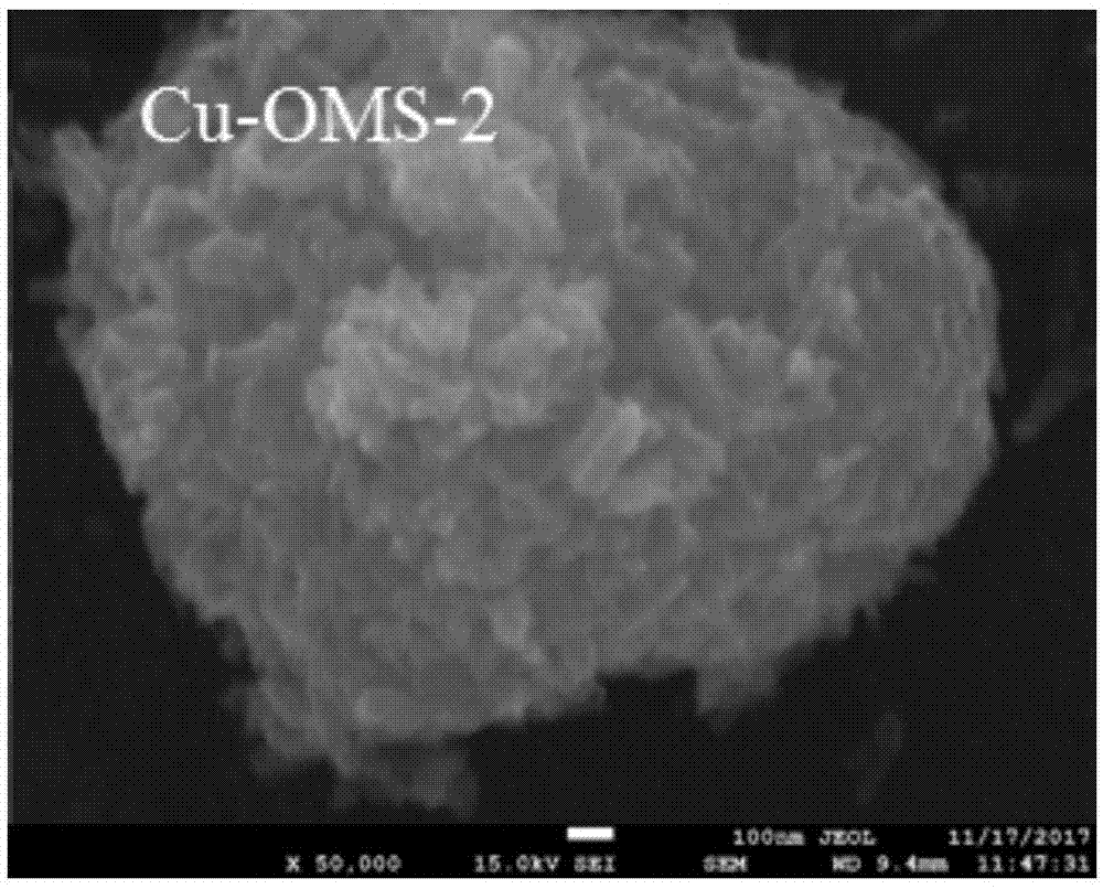 铜掺杂的氧化锰八面体分子筛催化剂及其制备方法,应用与流程