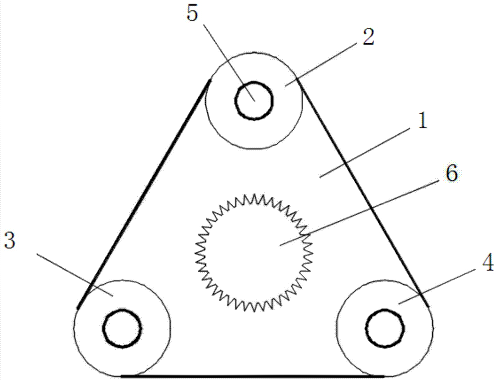 一种三角型离合器扭力凸轮联动装置的制作方法