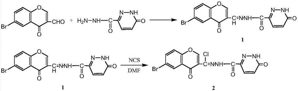 一种对氯取代含哒嗪酮结构的螺[吲哚嗪-吡唑啉]衍生物及其制备方法与应用与流程