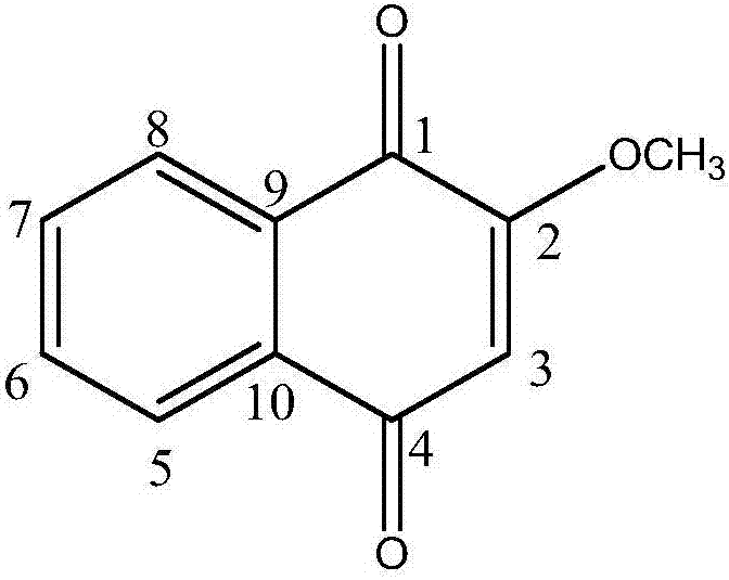 一种从凤仙透骨草中提取分离2-甲氧基-1,4-萘醌的方法与流程