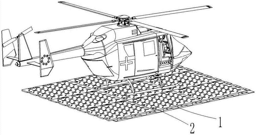 一种快速直升机停机坪的制作方法