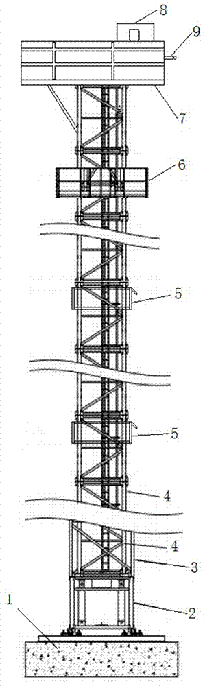 一种烟囱拆除用脚手架的搭建方法与流程