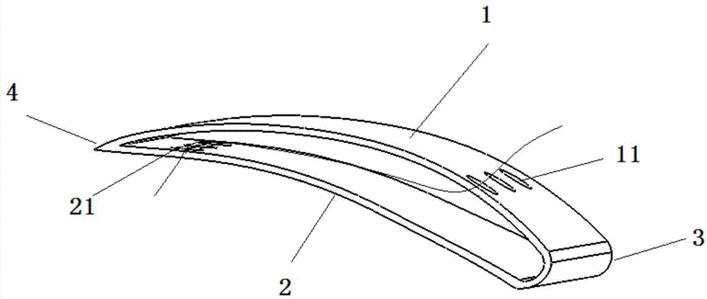 一种离心叶轮及其空心叶片的制作方法